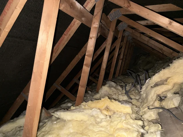 Roof-space insulation and accessible timber construction